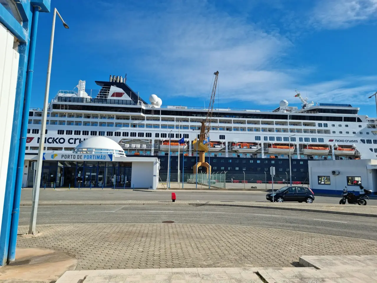 World Voyager Undergoing Repairs in Drydock in Portugal